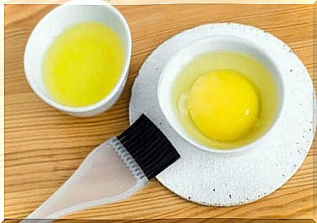 hair treatment of eggs, orange and banana