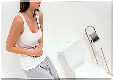 Woman with urinary incontinence