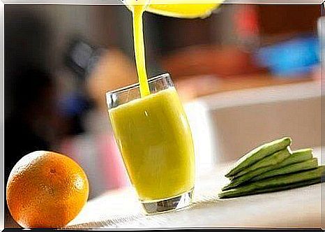 pear and orange juice