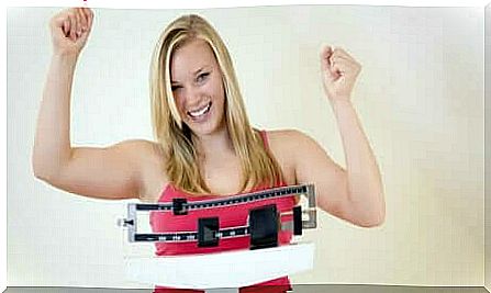 A woman who has succeeded with weight loss