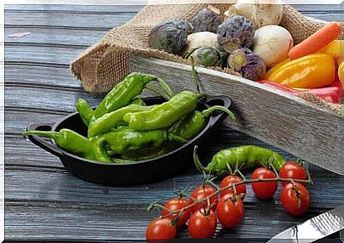 A selection of fruits and vegetables.