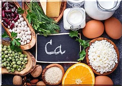 Foods with calcium.